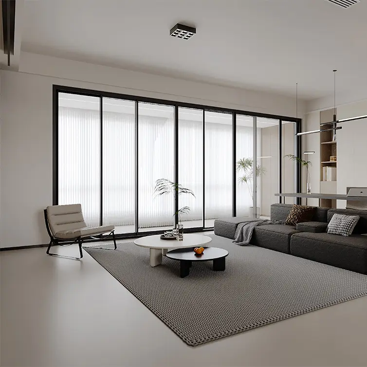 Panoramic balkonahe sliding window