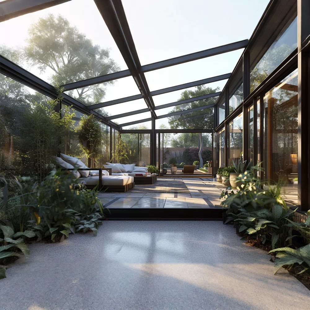 Sun Room na may gitnang shutter